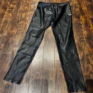 Wilfred Black Faux Leather Leggings